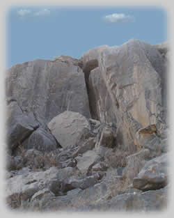 View of the summit crack