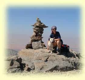Liz & Chirri on the summit of Jebel Sumayni