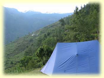 Our terrace camp